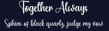 Together Always by Scratchones — Script Handwritten Font — thumbnail 2