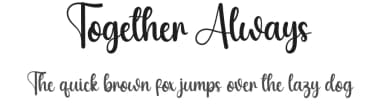 Together Always by Scratchones — Script Handwritten Font — thumbnail 1