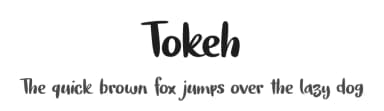 Tokeh by Hanoded — Script Handwritten Font — thumbnail 1