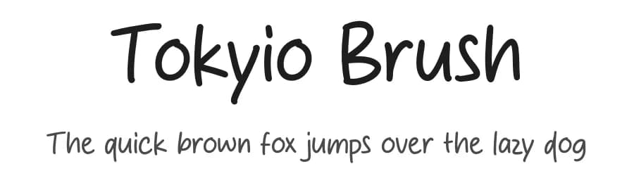 Tokyio Brush by MJType — Script Handwritten Font