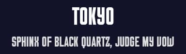 Tokyo by Graphicxell — Sans Serif Font — thumbnail 2