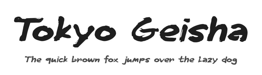 Tokyo Geisha by D K — Script Handwritten Font