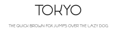 Tokyo by Vladimir Nikolic — Sans Serif Font — thumbnail 1