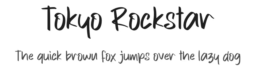 Tokyo Rockstar by Letterafa Studio — Script Handwritten Font