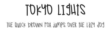 Tokyo Lights by Des Gomez — Script Handwritten Font — thumbnail 1