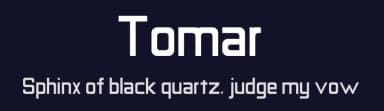 Tomar by Voxi Denjay — Sans Serif Font — thumbnail 2