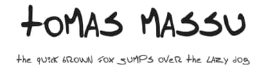 Tomas Massu by Jose Fernandez — Script Handwritten Font — thumbnail 1