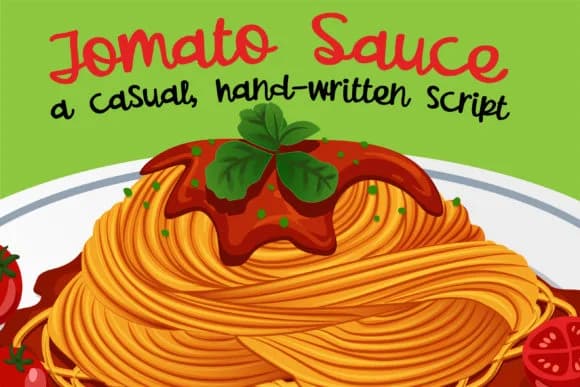 Tomato Sauce Font by Illustration Ink — Script Handwritten Font