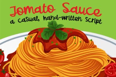 Tomato Sauce Font by Illustration Ink — Script Handwritten Font — thumbnail 1