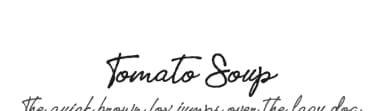 Tomato Soup by Billy Argel Fonts ® — Script Handwritten Font — thumbnail 1