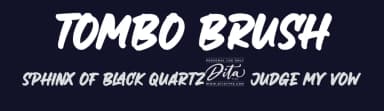 Tombo Brush by Ditatype — Script Handwritten Font — thumbnail 2