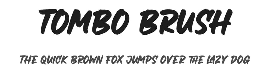 Tombo Brush by Ditatype — Script Handwritten Font — preview 1