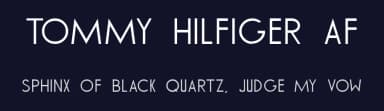 Tommy Hilfiger AF by Abstract Fonts — Sans Serif Font — thumbnail 2