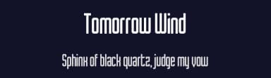 Tomorrow Wind by Chequered Ink — Sans Serif Font — thumbnail 2