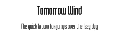 Tomorrow Wind by Chequered Ink — Sans Serif Font — thumbnail 1