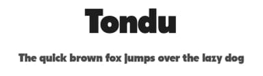 Tondu by The Northern Block — Sans Serif Font — thumbnail 1