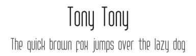Tony Tony by FactoryType — Sans Serif Font — thumbnail 1