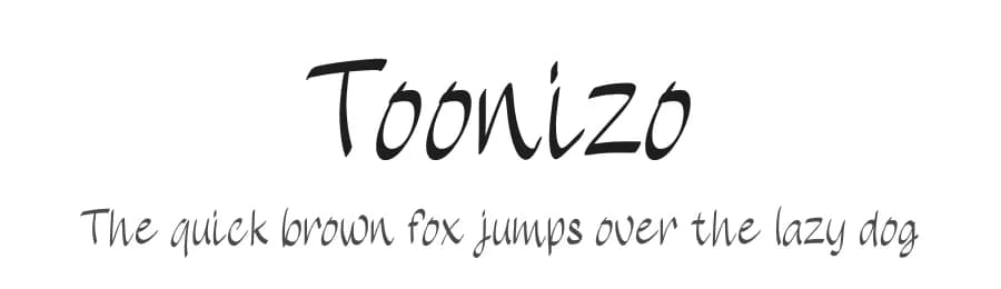 Toonizo by Studio Hello Good — Script Handwritten Font