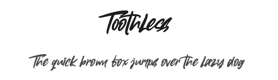Toothless by Weape Studio — Script Handwritten Font