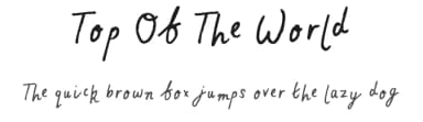 Top Of The World by FontPanda — Script Handwritten Font — thumbnail 1