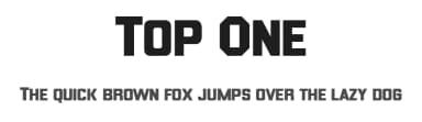 Top One by Faqih Fawaji — Sans Serif Font — thumbnail 1