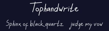 Tophandwrite by Ahmad Taufiq — Script Handwritten Font — thumbnail 2