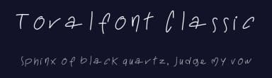 Toralfont Classic by Mats Foundry — Script Handwritten Font — thumbnail 2