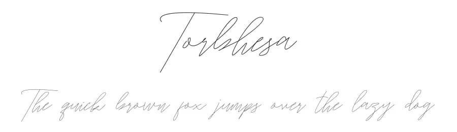 Torbhesa by Jadatype — Script Handwritten Font