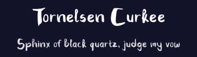 Tornelsen Curkee by madeDeduk — Script Handwritten Font — thumbnail 2
