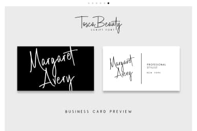 Tosca Beauty Font by Runsell Graphic — Script Handwritten Font — thumbnail 3