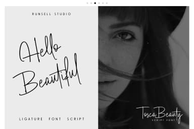 Tosca Beauty Font by Runsell Graphic — Script Handwritten Font — thumbnail 5