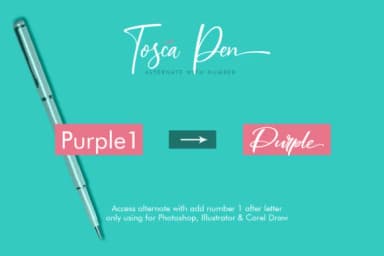 Tosca Pen Script Font by suzurantype — Script Handwritten Font — thumbnail 5