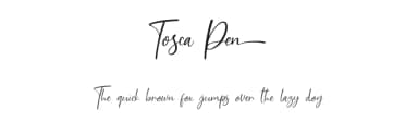 Tosca Pen by Suzuran San — Script Handwritten Font — thumbnail 1