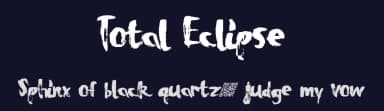 Total Eclipse by Xerographer Fonts — Script Handwritten Font — thumbnail 2