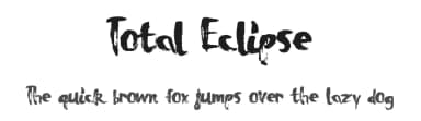 Total Eclipse by Xerographer Fonts — Script Handwritten Font — thumbnail 1