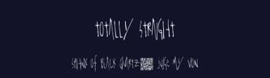 Totally Straight by Xerographer Fonts — Script Handwritten Font — thumbnail 2