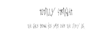 Totally Straight by Xerographer Fonts — Script Handwritten Font — thumbnail 1