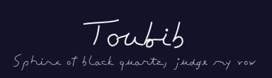 Toubib by JBFoundry — Script Handwritten Font — thumbnail 2