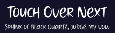 Touch Over Next by 7NTypes — Script Handwritten Font — thumbnail 2