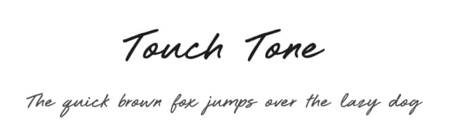 Touch Tone by BLKBK Fonts — Script Handwritten Font