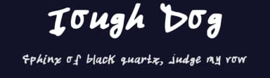 Tough Dog by unereverie — Script Handwritten Font — thumbnail 2