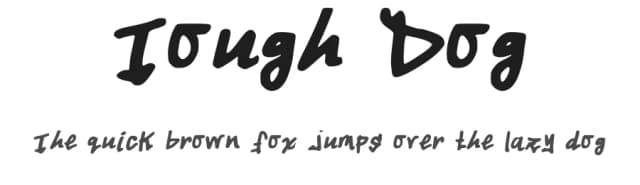 Tough Dog by unereverie — Script Handwritten Font