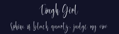 Tough Girl by Scratchones — Script Handwritten Font — thumbnail 2