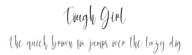Tough Girl by Scratchones — Script Handwritten Font — thumbnail 1