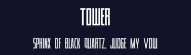 Tower by Valdeir Junior — Sans Serif Font — thumbnail 2