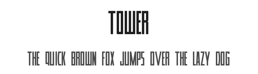 Tower by Valdeir Junior — Sans Serif Font
