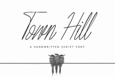 Town Hill Font by Justlett — Script Handwritten Font — thumbnail 1