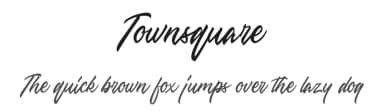 Townsquare by InspiraType — Script Handwritten Font — thumbnail 1