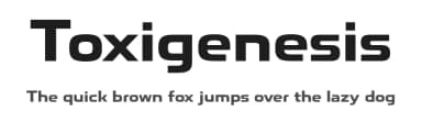 Toxigenesis by Typodermic Fonts — Sans Serif Font — thumbnail 1