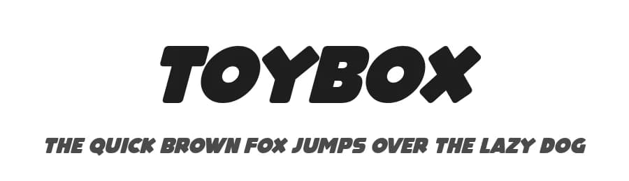 ToyBox by Hawtpixel — Sans Serif Font